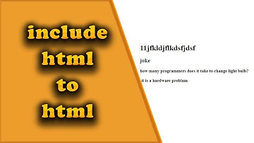 how to include html to inside html