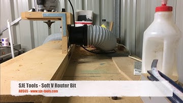 SJE-tools - Soft V Neck Profile Router bit Demonstration