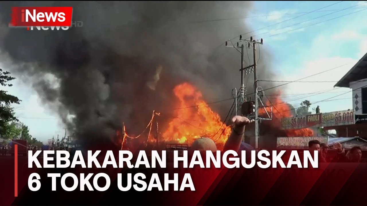 Kebakaran di Kalimantan Tengah Hanguskan Enam Toko Usaha