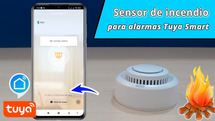 Detector Humo Wifi App Smartlife Tuya Sensor Alarma Incendio