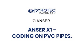 ANSER X1  CODING ON PVC PIPES VIDEO V3