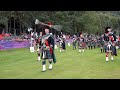 Drum major bill barclay proving hes master of the mace flourish at scottish highland games