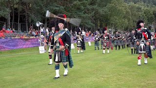 Drum Major Bill Barclay proving he's Master of the Mace flourish at Scottish Highland Games