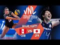 CAN vs. JPN - Highlights Week 3 | Women's VNL 2021