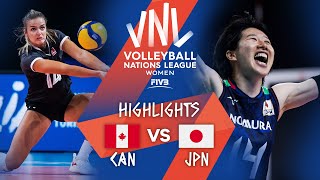 CAN vs. JPN - Highlights Week 3 | Women's VNL 2021