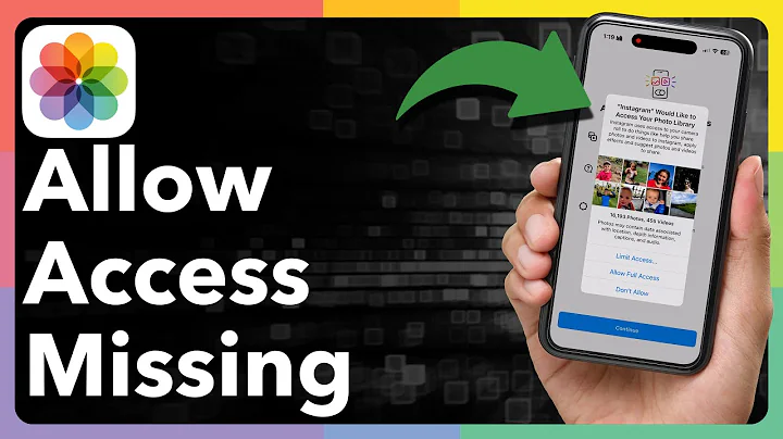 How To Fix Allow Photo Access Missing On iPhone