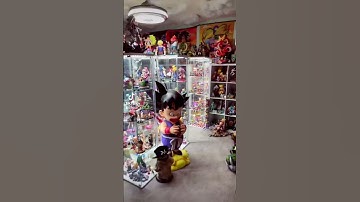 ￼Is this way too much? #anime #collection #dbz #nerd #geek #mancave #goku #vegeta #dbs #dbgt #db