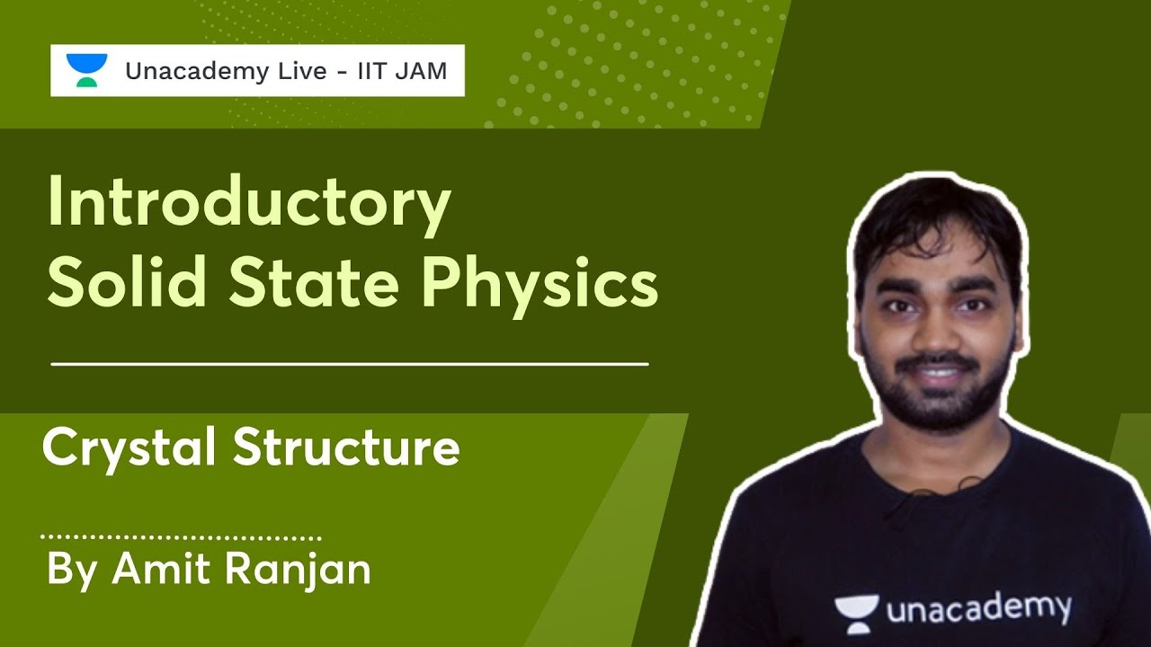 Introductory Solid State Physics | Crystal Structure | IIT JAM 2022 ...