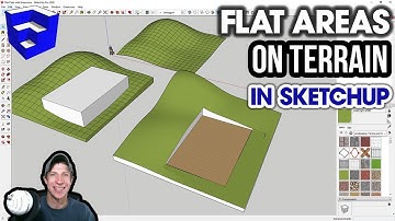 Creating Flat Areas ON TERRAIN in SketchUp!