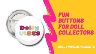 Novelty Buttons For Doll Collectors