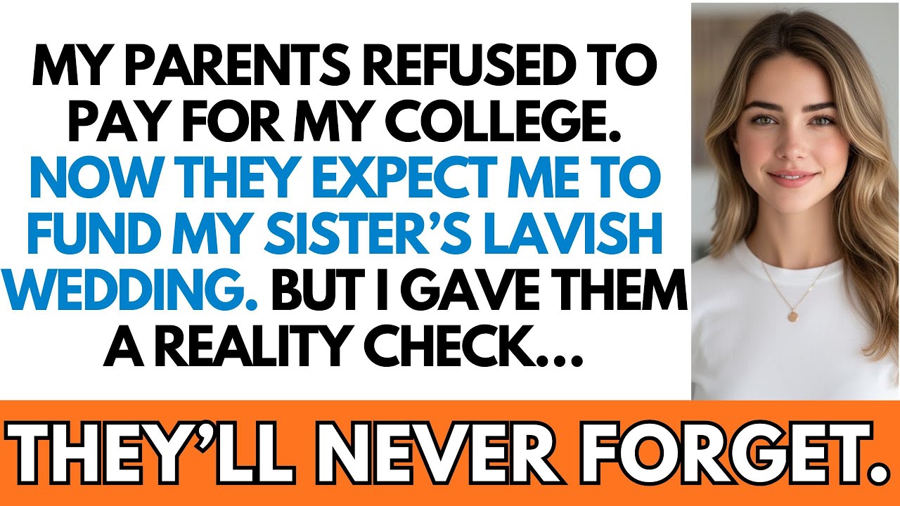 My Parents Refused To Pay For My College—Now They Expect Me To Fund My Sister's Lavish Wedding...
