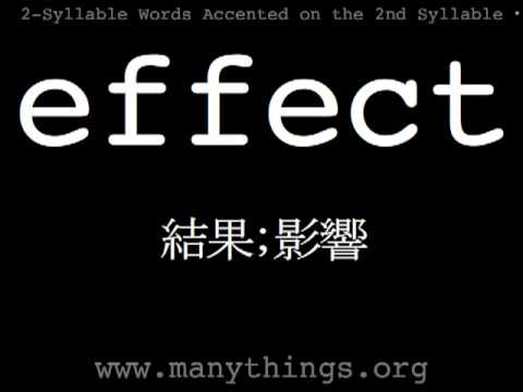 www.manythings.org Vocabulary & American English Pronunciation Practice. Do this for each word. 1. Read and say the word. 2. Listen and repeat it. 3. Listen and repeat it again. 4. Listen and repeat it again. Within the high frequency words, 2-syllable words are more often accented on the first syllable. If you read Japanese, you can see the meaning of each word during steps 3 and 4. However, you don't need to be able to read Japanese to use this video for reading practice and pronunciation practice. è±åèªã®çºé³ç·´ç¿ è±èªã®åå¼·===================== www.manythings.org American English Pronunciation Practice ã±ãªã¼åå¼ã®ã¤ã³ã¿ã¼ãããä¸ã®è±èªææwww.manythings.org =====================