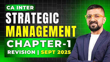 CA Inter SM Chapter 1 Revision | ICAI September 2025 Exams | SM Bullet Revision | Neeraj Arora