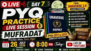 PYQ DAY 7 MUFRADAT (2017-2025) FOR AIAPGET 2026 ASPIRANTS screenshot 3