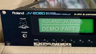 Roland JV-2080 Demo Part 2