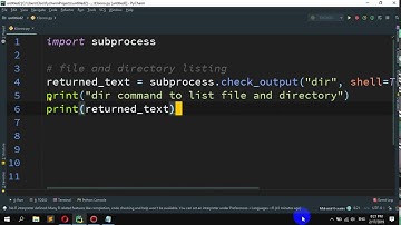 How to Run a Shell Command and Get The Output in Python