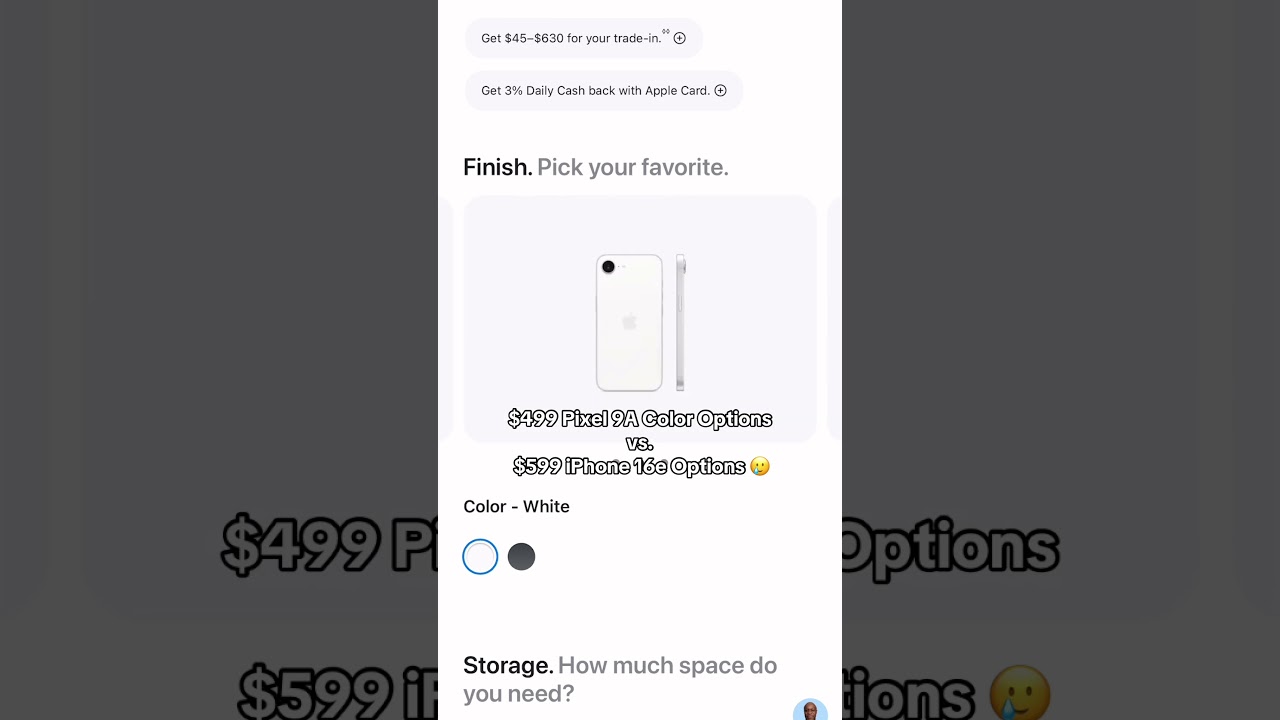 Apple's iPhone 16e vs Google's Pixel 9a Colors