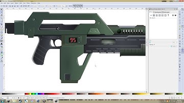 Inkscape Tutorial - Creating a Pulse Rifle from Aliens