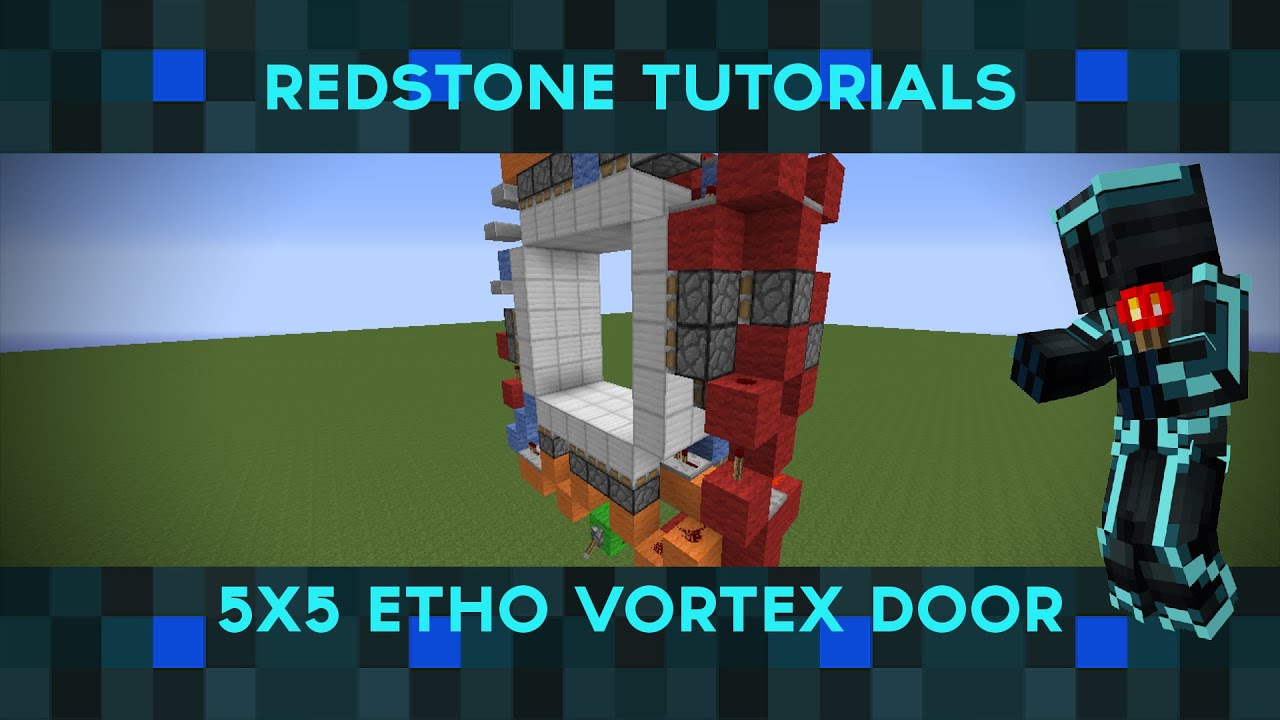 Redstone tutorials 5x5 Etho vortex door Showcase/Tutorial (Built with
