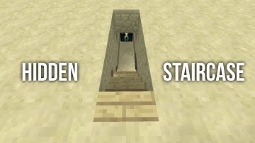 Minecraft Tutorial: Tiny Hidden Staircase