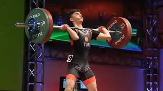 Numan Berat Koçak 50Kg15 Yo Clean And Jerking 99 At The 2018 Europen U15S