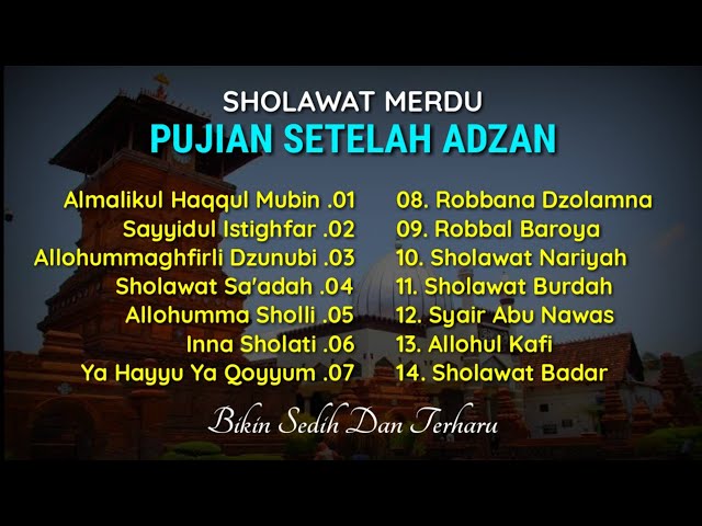 Sholawat Merdu Bikin Terharu || Pujian Setelah Adzan class=