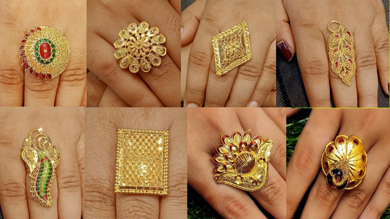 Party Wear Golden Ladies Artificial Finger Rings, Size: Adjustable at Rs 45  in Kolkata