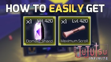 (AFK Method) How To EASILY GET Domain Shards And Maximum Scrolls! | Jujutsu Infinite Guide