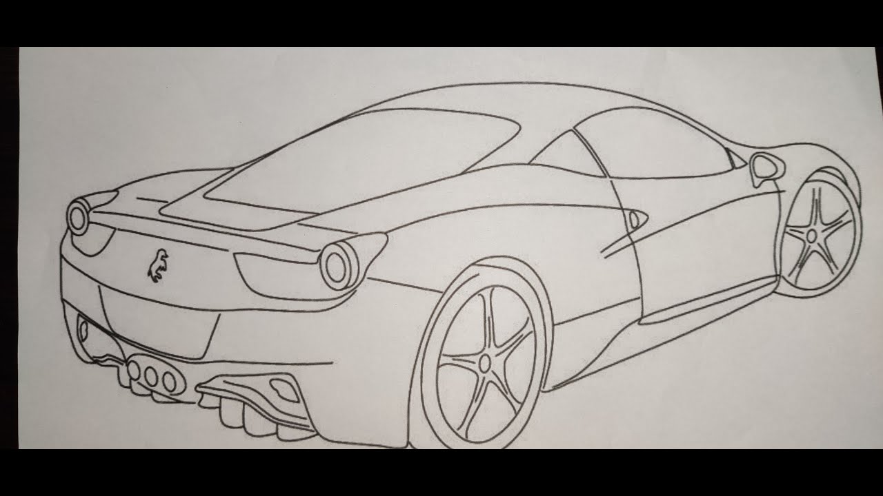 Fine ArtTips  How to Draw a Ferrari  How to Draw a Car  Facebook