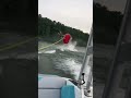 Person Wipeout While Water Tubing