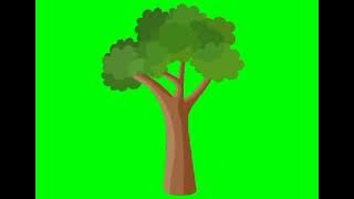 Green Screen Animasi Pohon Bergerak // Trees Animated Green Screen No Copyright Part 2