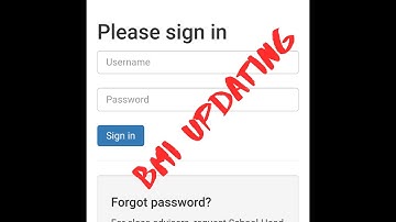 HOW TO UPDATE BMI IN LIS