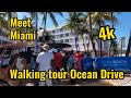 Walking Tour Ocean Drive Memorial Day, Miami Beach. May 2022