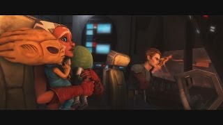 Star Wars: The Clone Wars - Ahsoka & Anakin rescuing Children on Mustafar [1080p]