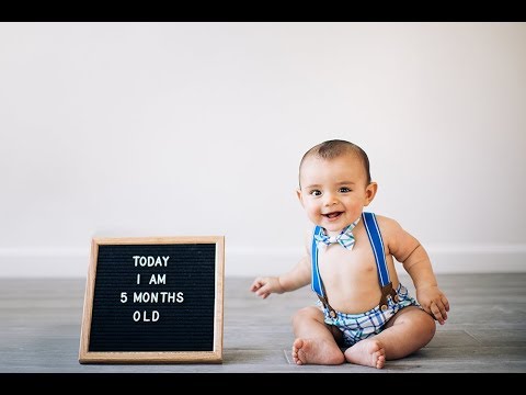 5 month baby photoshoot