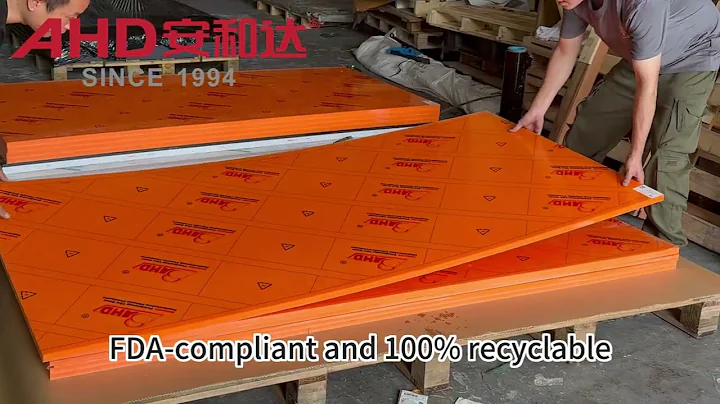 Orange 10mm to 200mm Polyethylene Plastic Sheet
