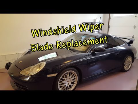 How To Remove & Replace Porsche 911 Carrera Windshield Wiper Blades (DIY)