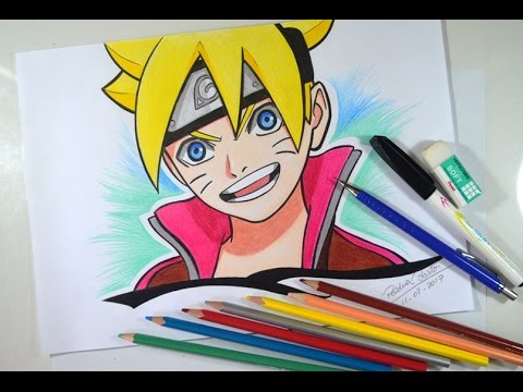 Como desenhar BORUTO UZUMAKI passo a passo 