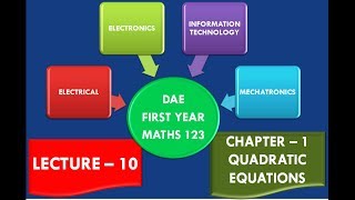DAE Math(123) Chap1 Exercise 1.1 1st Year Paper A - Electrical / Electronics / IT / Mechatronics
