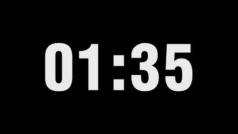 1 Minute 35 Second Timer Countdown | 1:35
