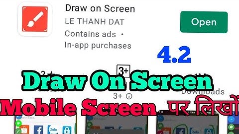How to Use Draw On Screen Android App | Screen Draw App Ka Use Kaise Kare?| App Review Channel