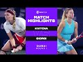 Petra Kvitova vs. Camila Giorgi | 2022 Dubai Round 1 | WTA Match Highlights