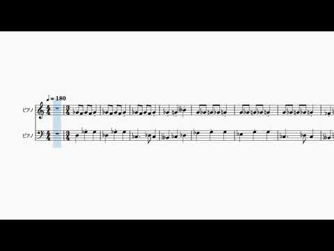【耳コピ楽譜/ピアノ/2ループ】ツムツムBGM＿マイツム選択画面