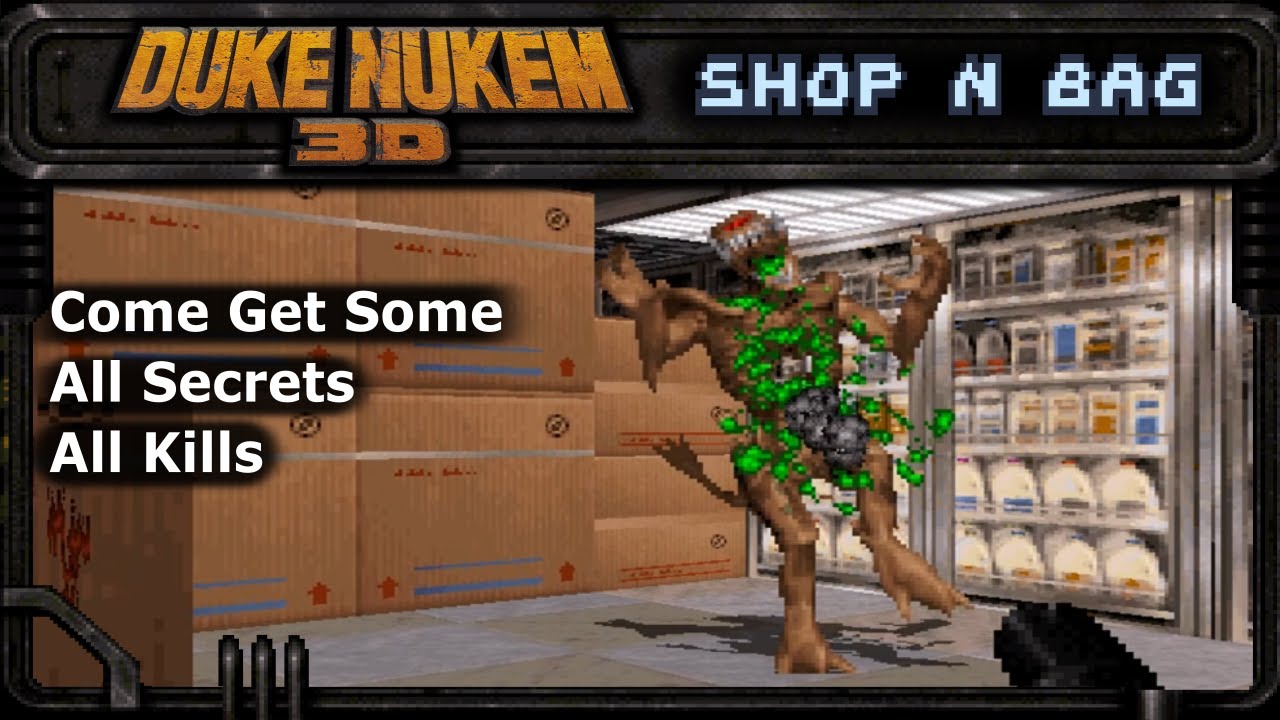 Duke Nukem 3D (100 Walkthrough) E4M3 ShopNBag YouTube