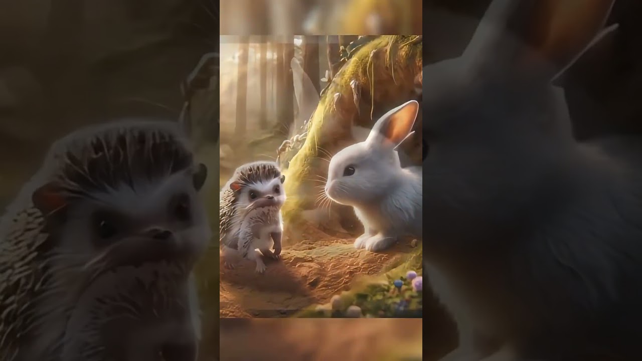 Rabbit and hedgehog friendship part 1 