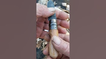 Modified OPINEL No 9, TADPOLE with Custom Sheath. #pocketknife #edc #knives