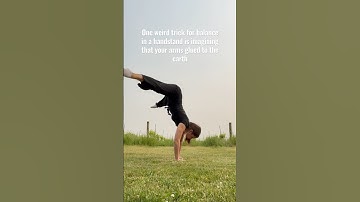Master Your Handstand Balance with THIS Weird Trick! #fitness #handstand #shorts