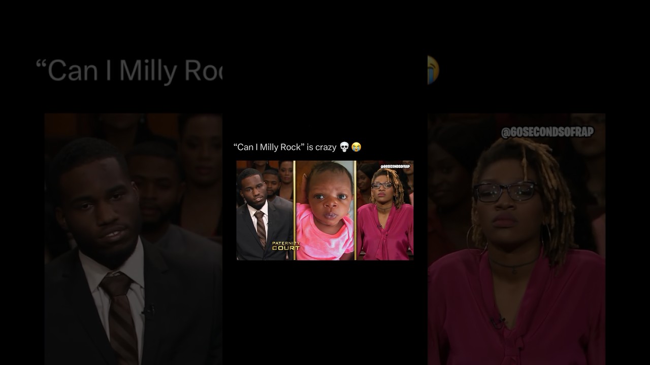 “In the court I milly rock, ‘cause I ain’t his pop” 😭