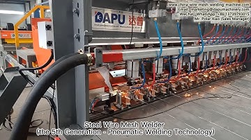 Full automatic BRC Wire Mesh Welding Machine / Mesh Turn Over Machine / / Concrete Reinforcement