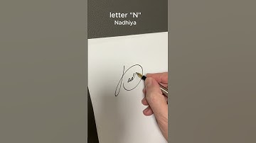 How to write the letter“N“ #calligraphy lettering #calligraphy #art D and T#signature